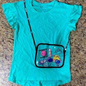 Girls Wonder Nation Mint Green Top